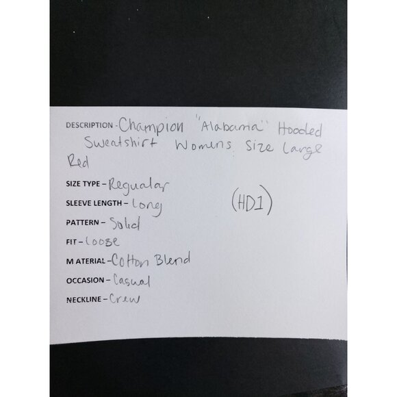 Alabama Crimson Tide Red Hoodie Sweatshirt Womens - Picture 6 of 7